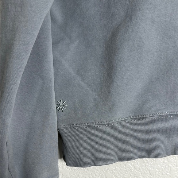 Athleta Gray Crewneck Sweater with Ribbed Details SP - Picture 5 of 5